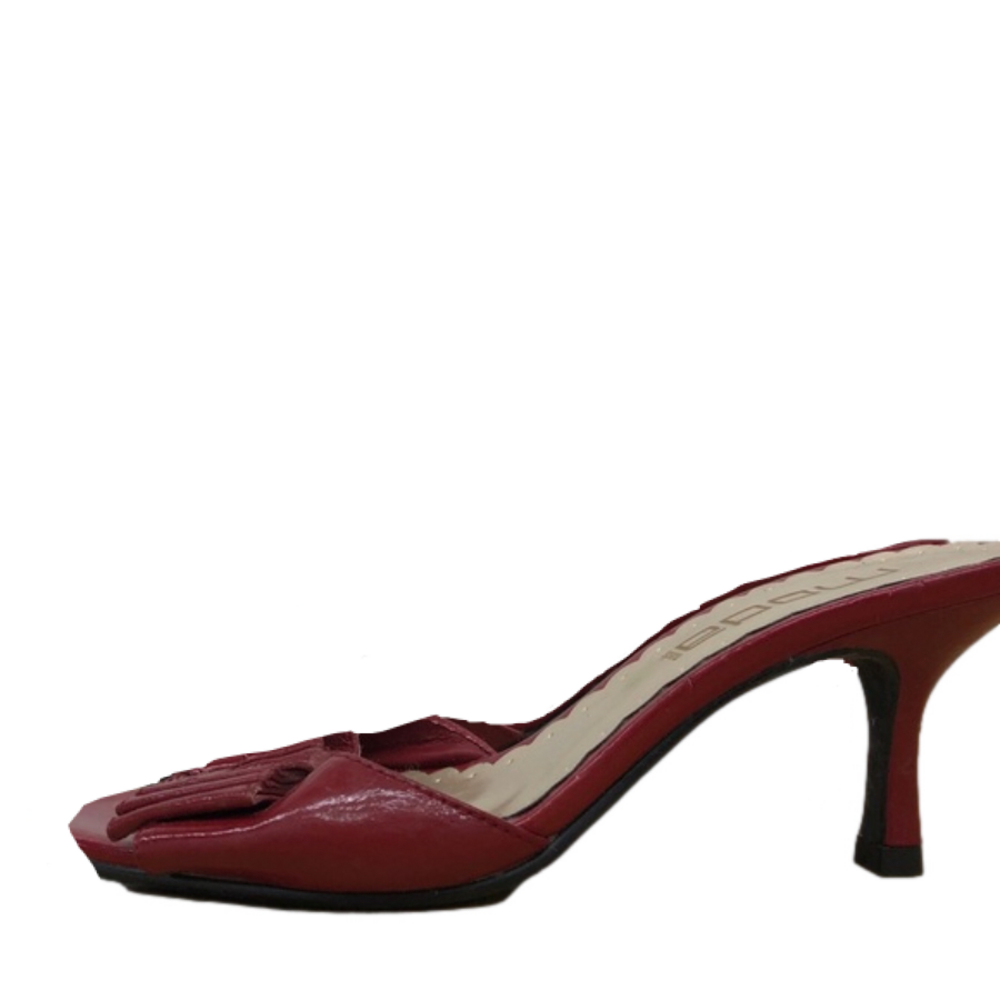 Moda Cherry Red Bow Vintage Coquette Kitten Heel Sandals | Lana del Rey Size 6
